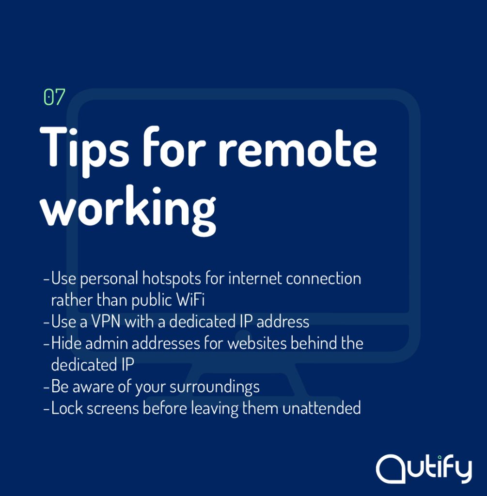Tips for remote working 