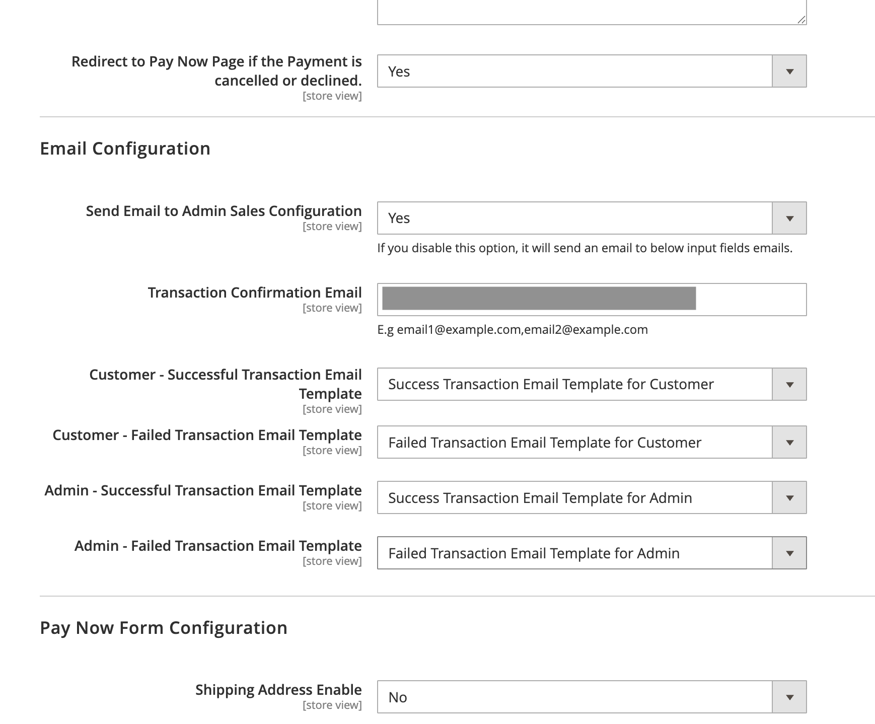 LBOP-Magento-PayNow-email-notification-settings