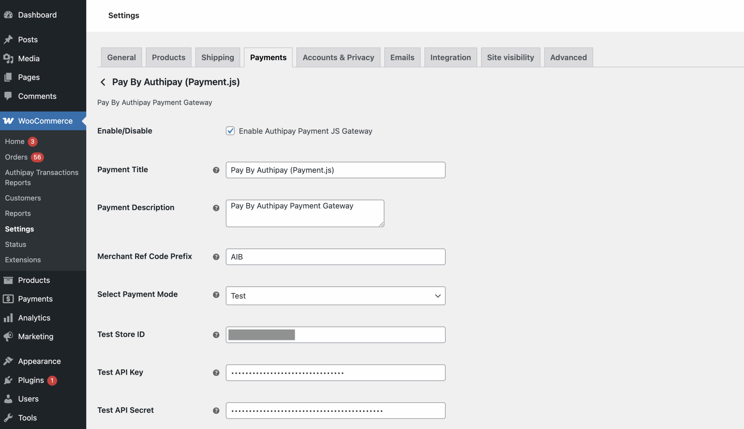 AIB-MS-AuthiPay-WooCommerce-backend-settings
