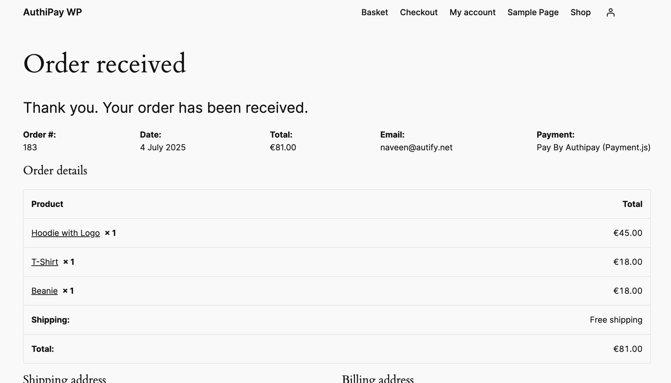 AIB-MS-AuthiPay-WooCommerce-successful-order