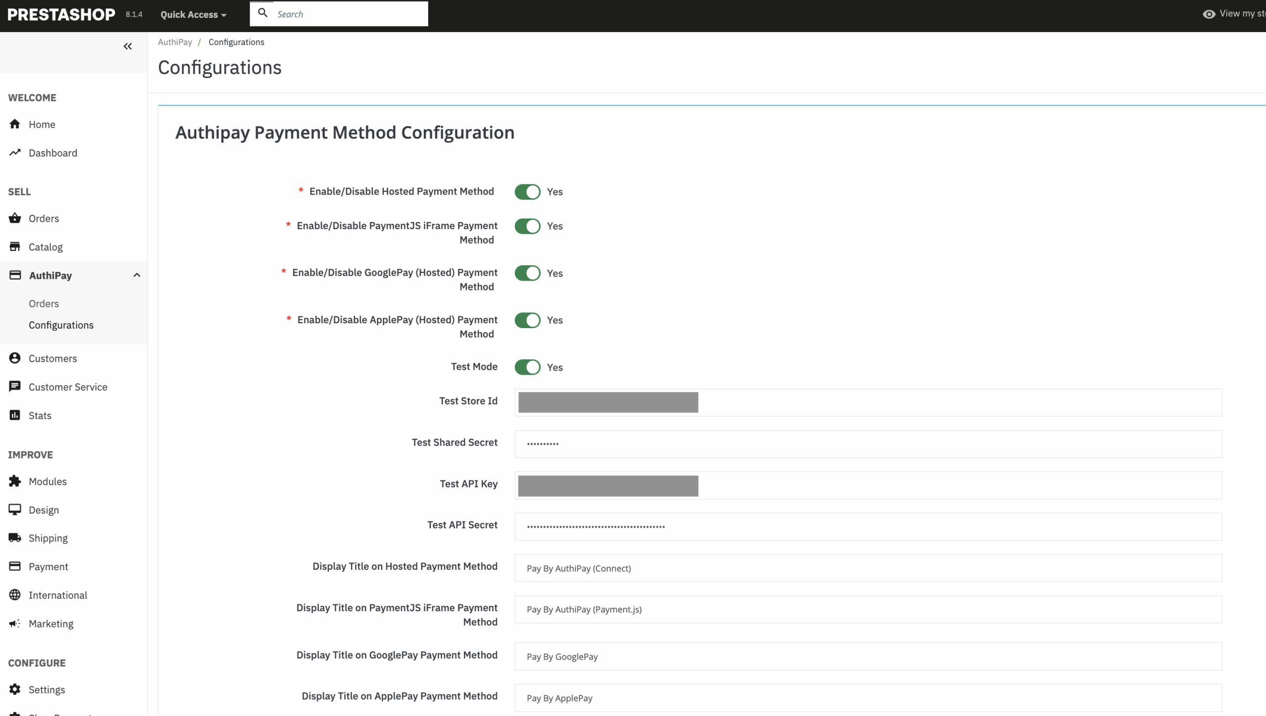 AIB-MS-AuthiPay-PrestaShop-backend-settings