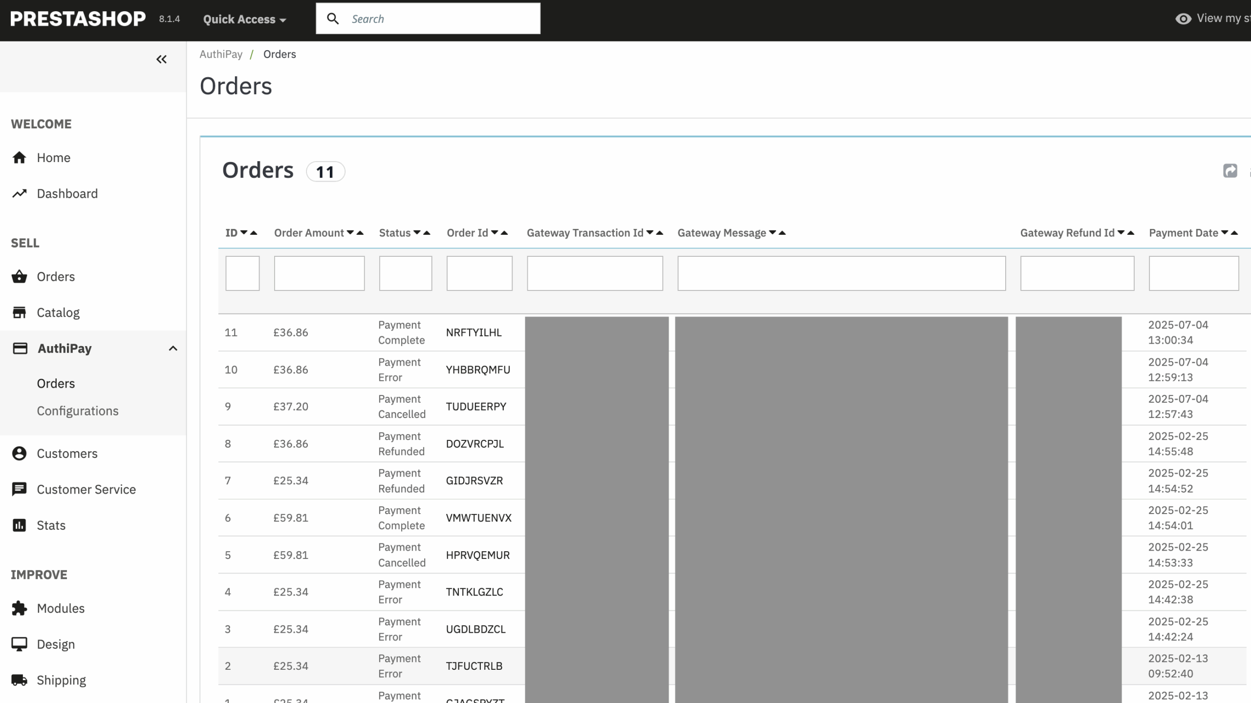 AIB-MS-AuthiPay-PrestaShop-transaction-report