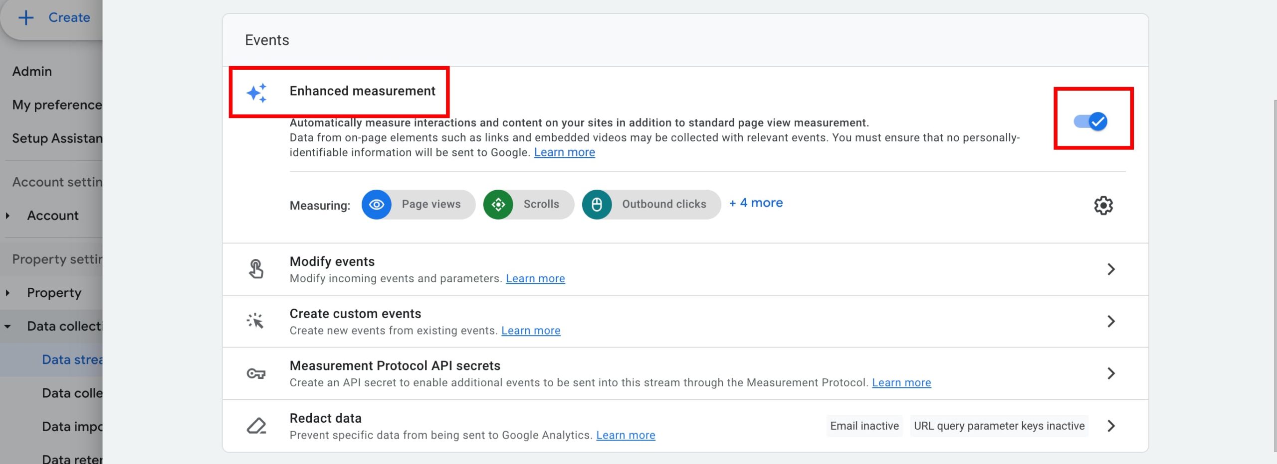 enhanced measurement google analytics 4