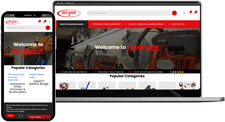 Red Ban UK case study banner image by Autify Digital Ltd