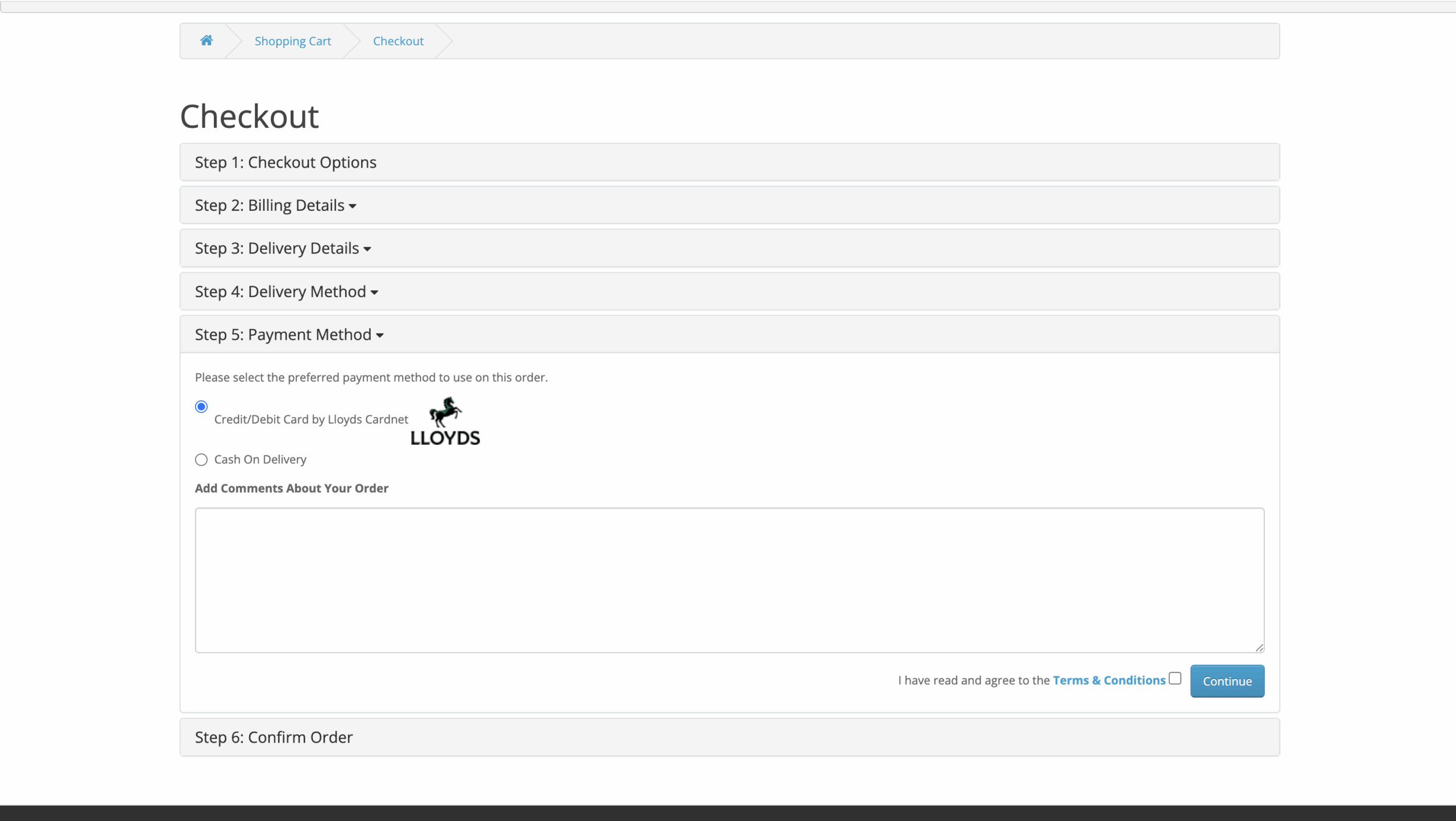 LBOP-OpenCart-Hosted-solution-checkout-page