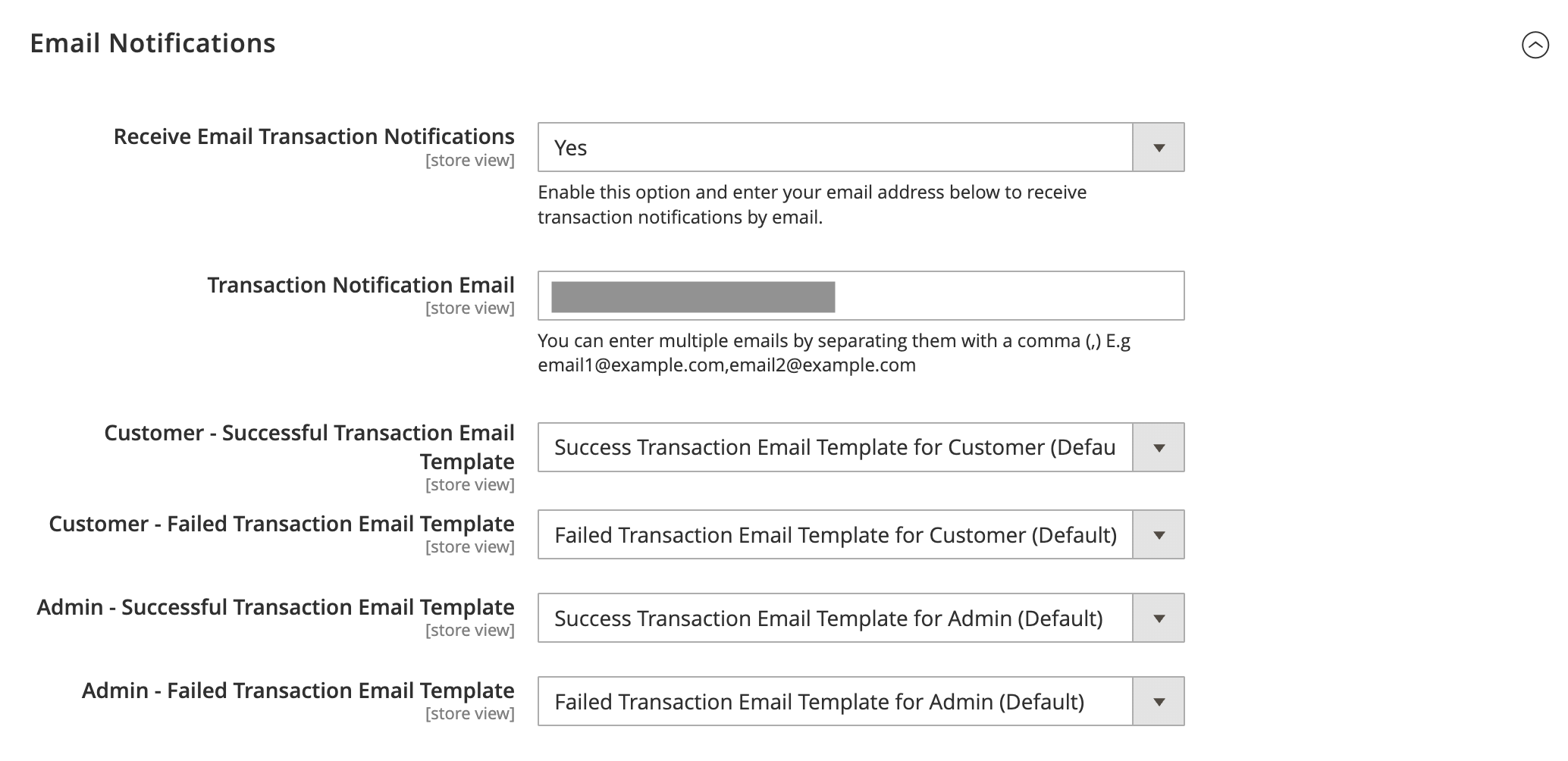 Tyl By NatWest PayNow Magento email settings
